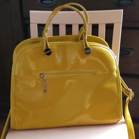 Mustard colored yellow cross body or tote - Picture 5 of 8